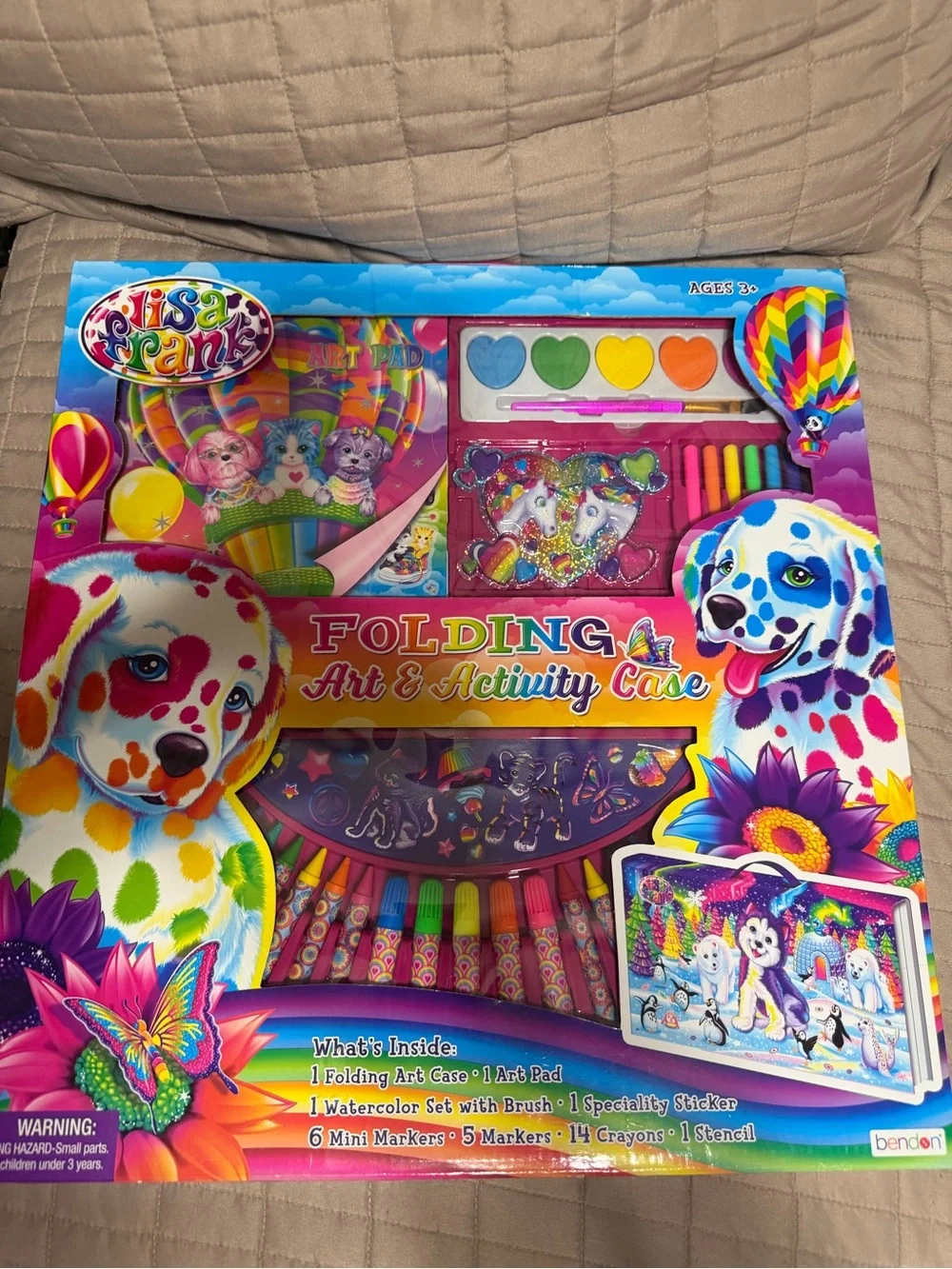 NWT Rare Lisa Frank Folding Art Activity Case Sealed Nostalgia 90s Collectibl